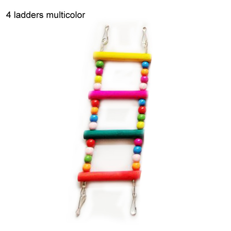 Swing & Climbing Hanging Natural Wood Ladder