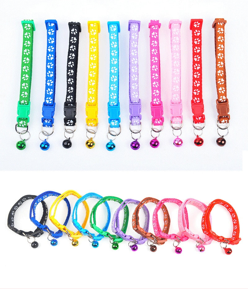 Colorful Cute Adjustable Bell Collar Buckle