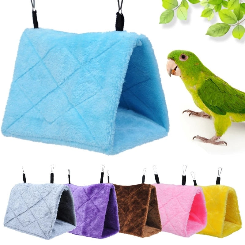 Bird Parrot Warm Cage Hammock Hanging Bed