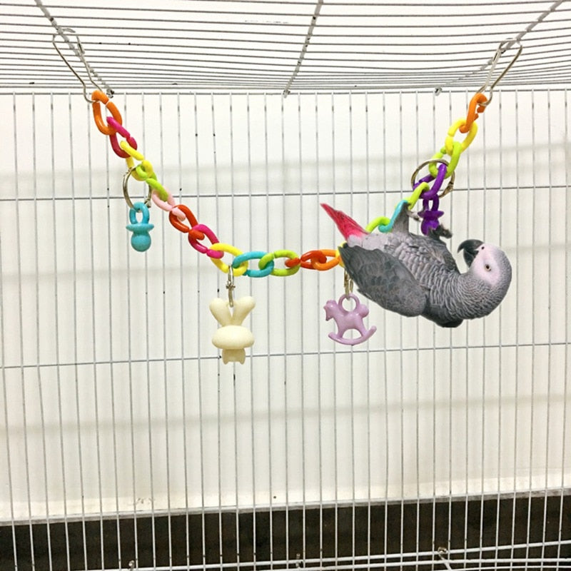 Colorful Acrylic Cage Hanging Bridge