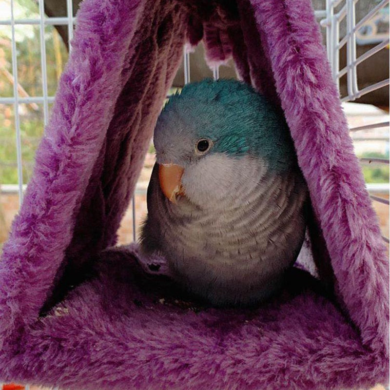 Bird Parrot Warm Cage Hammock Hanging Bed