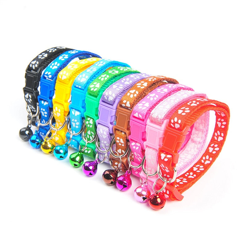 Colorful Cute Adjustable Bell Collar Buckle