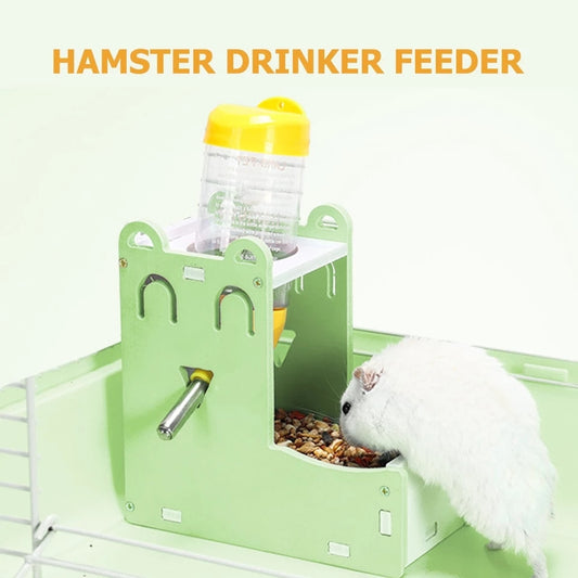 Durable Feeder & Drinker Small Pet Bottle Holder